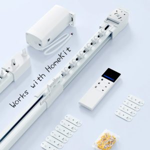HomeKit Silent Electric Draw Curtain | Smart Home Essential | One-Key Open & Close, Say Goodbye to Hand-Pulling
