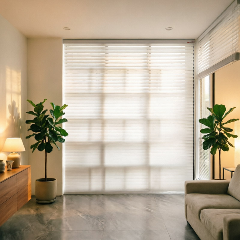 Shangri-La Soft Light Blind – Sheer Privacy with 3-in-1 Adjustable Light Modes - Image 2