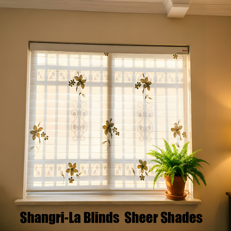 Shangri-La Soft Light Blind – Sheer Privacy with 3-in-1 Adjustable Light Modes