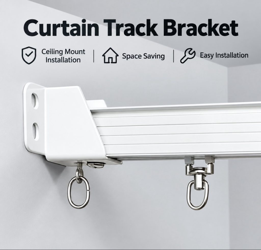 Curtain rod flanges – mounting bases for curtain tracks