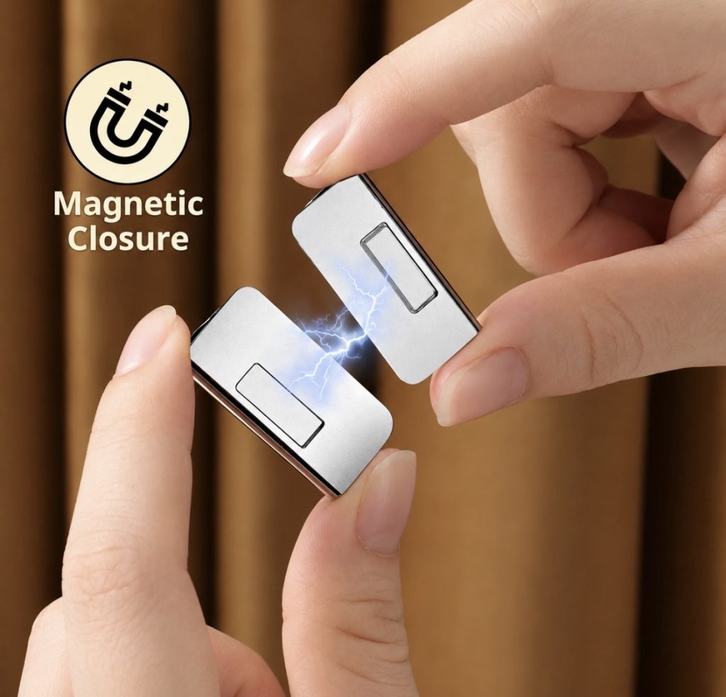 Magnetic curtain track clips – magnetic rail holders for curtains
